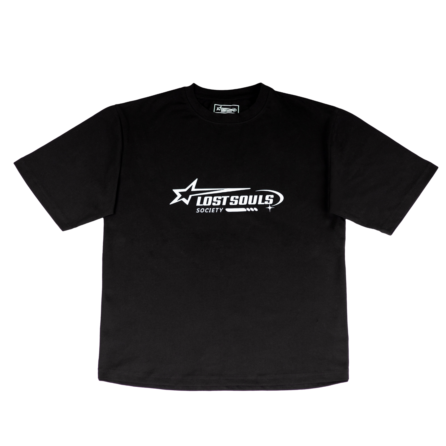 Black oversized streetwear t-shirt in heavyweight cotton – Lost Souls Society


