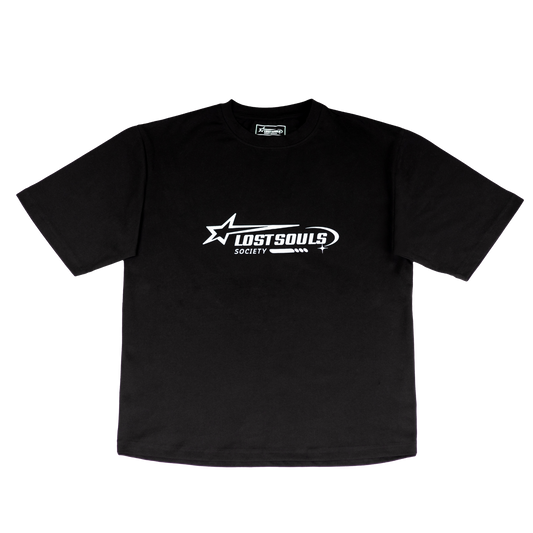 Black oversized streetwear t-shirt in heavyweight cotton – Lost Souls Society


