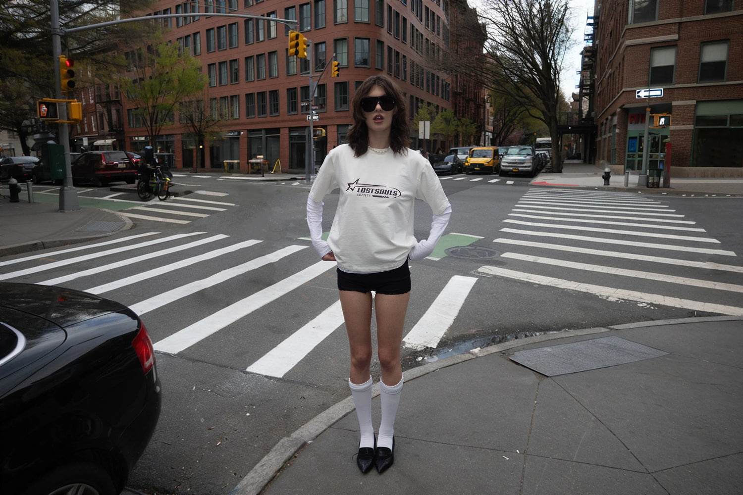 Editorial streetwear shoot in New York – oversized silhouettes by Lost Souls Society

